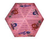 Deštník skládací dětský POP ROCK 50321 růžový